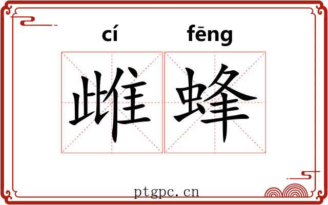雌蜂