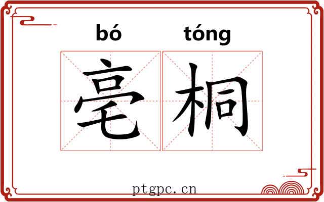亳桐