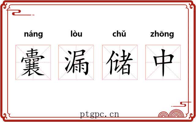 囊漏储中 囊漏储中
