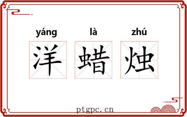 洋蜡烛 洋蜡烛