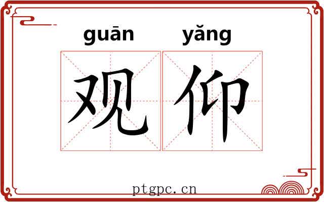 观仰