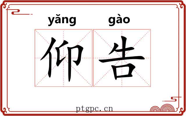 仰告 仰告