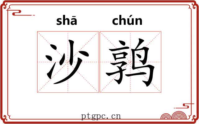沙鹑 沙鹑