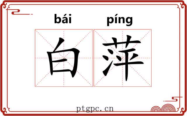 白萍 白萍