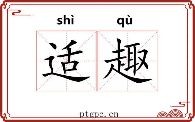 适趣