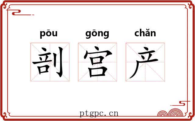 剖宫产 剖宫产