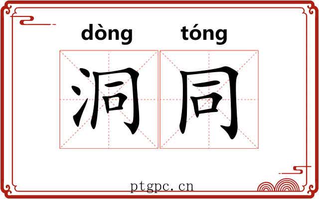 洞同