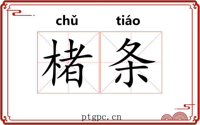 楮条
