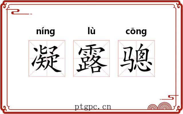 凝露骢 凝露骢