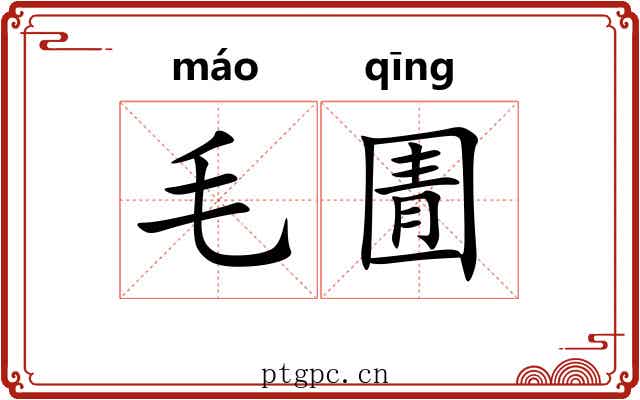 毛圊