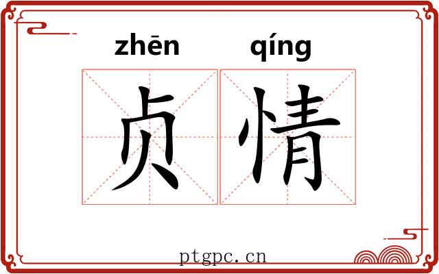 贞情 贞情