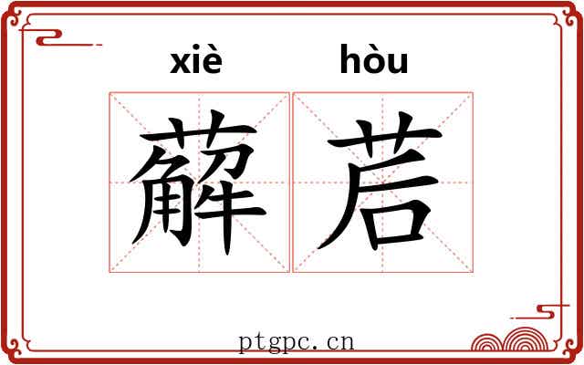 薢茩