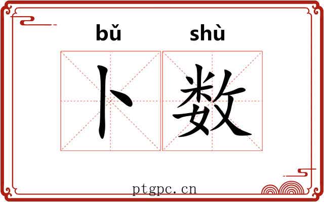 卜数