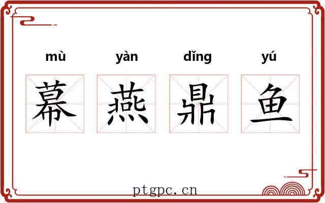 幕燕鼎鱼 幕燕鼎鱼