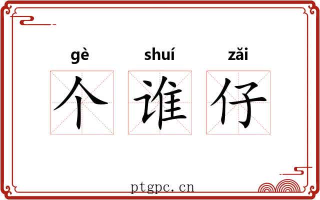 个谁仔