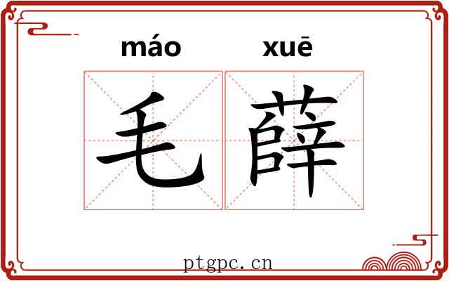 毛薛 毛薛