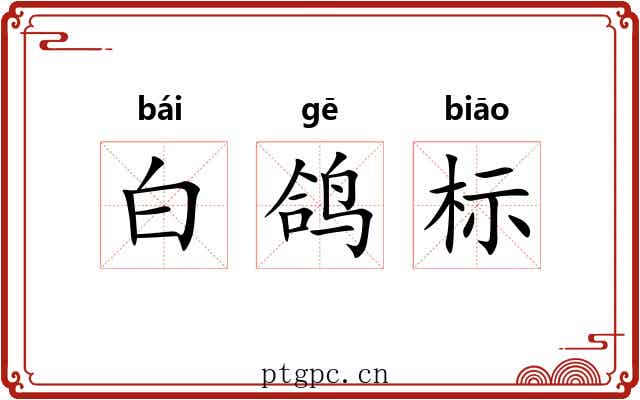 白鸽标