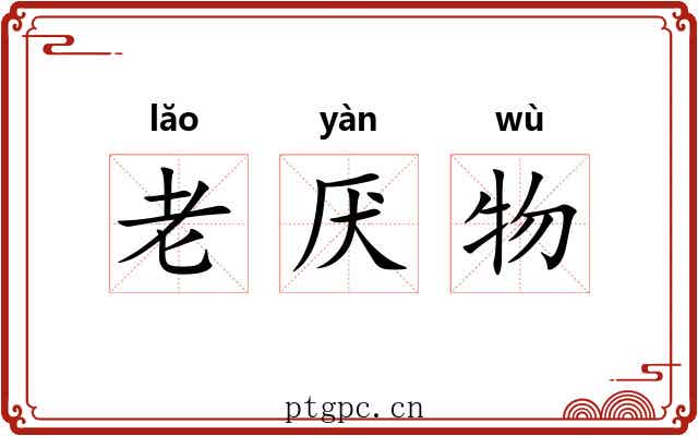 老厌物