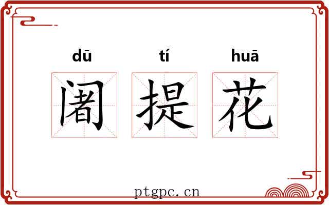 阇提花