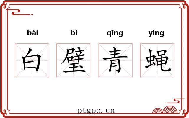 白璧青蝇 白璧青蝇