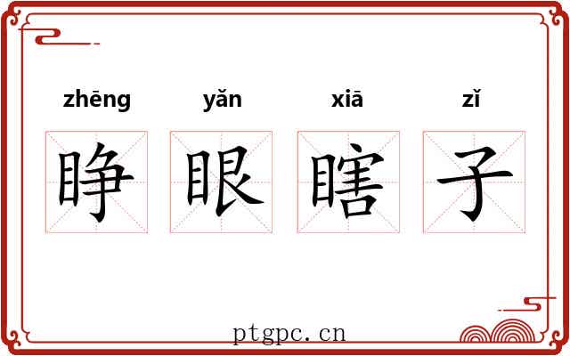 睁眼瞎子 睁眼瞎子