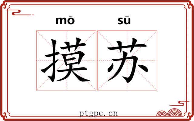 摸苏