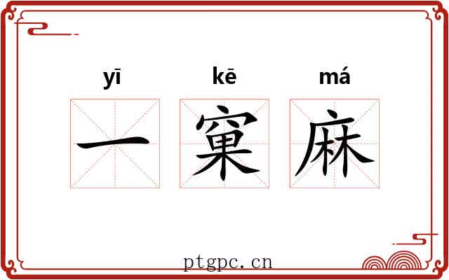 一窠麻