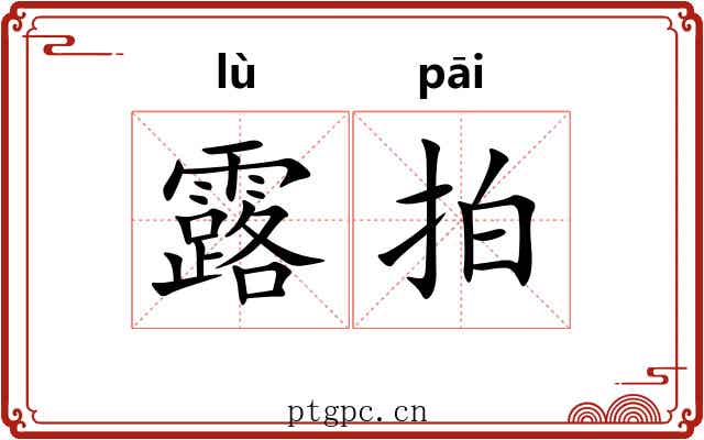 露拍 露拍