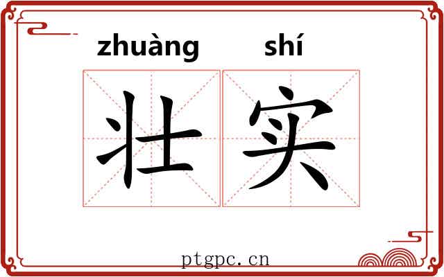 壮实 壮实