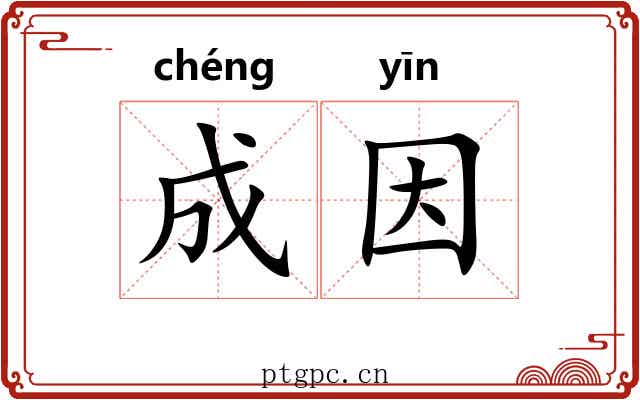 成因 成因