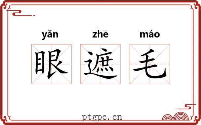眼遮毛