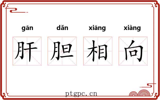 肝胆相向 肝胆相向