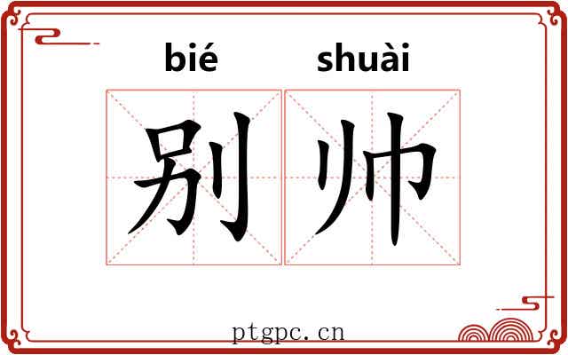 别帅