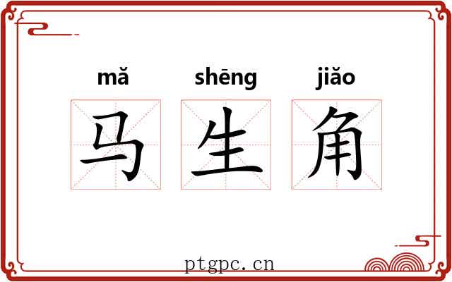 马生角 马生角