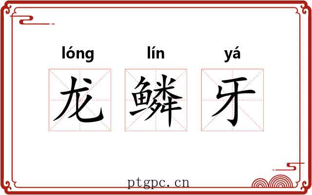 龙鳞牙 龙鳞牙