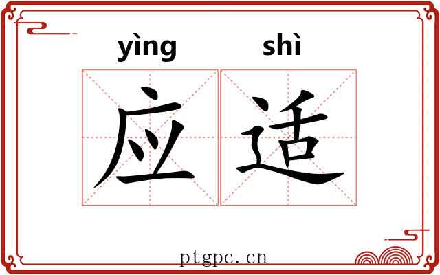 应适 应适
