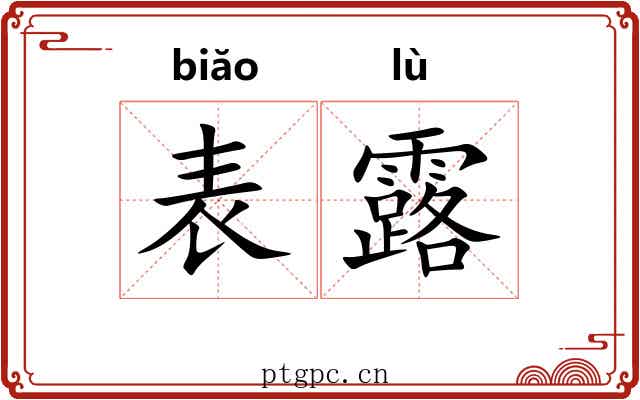 表露 表露