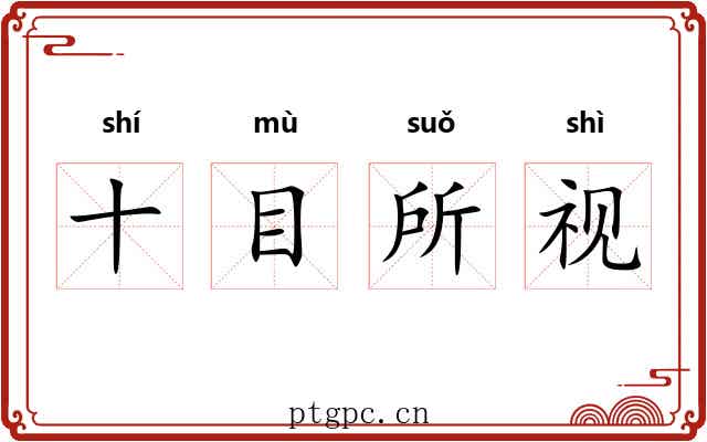 十目所视