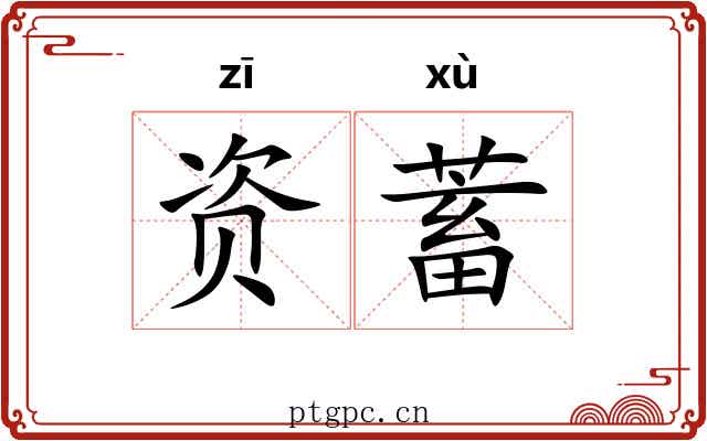 资蓄