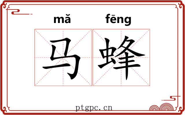 马蜂 马蜂