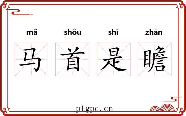 马首是瞻