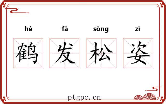 鹤发松姿
