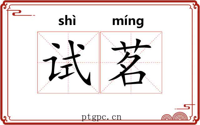 试茗