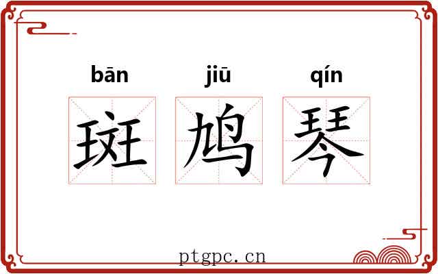 斑鸠琴 斑鸠琴