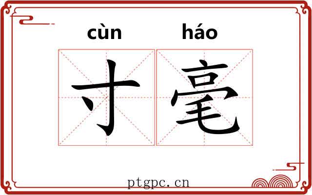 寸毫
