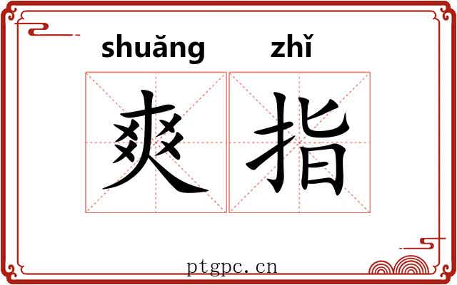 爽指