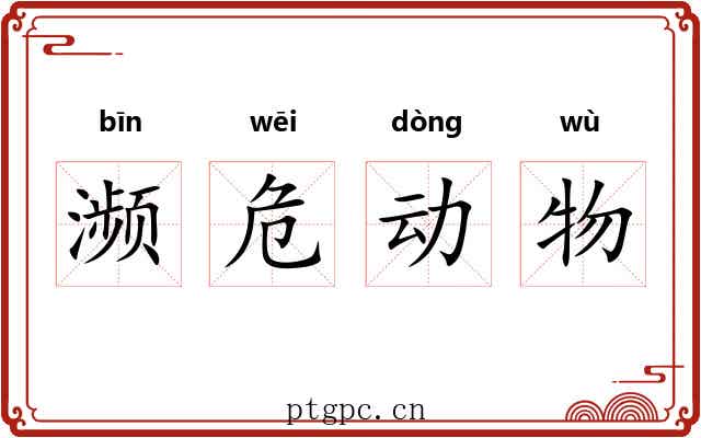濒危动物