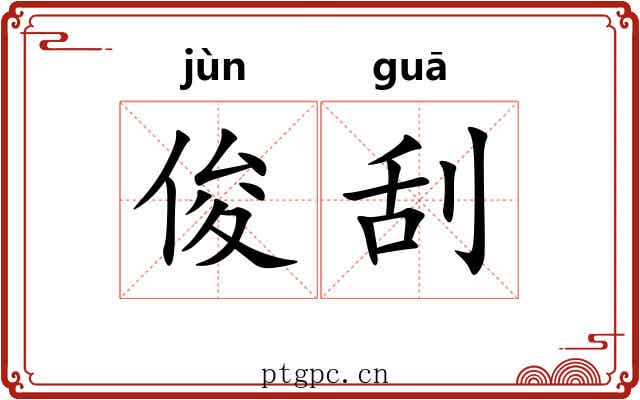 俊刮