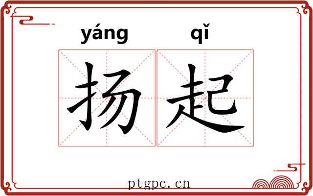 扬起