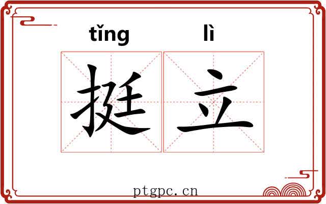 挺立